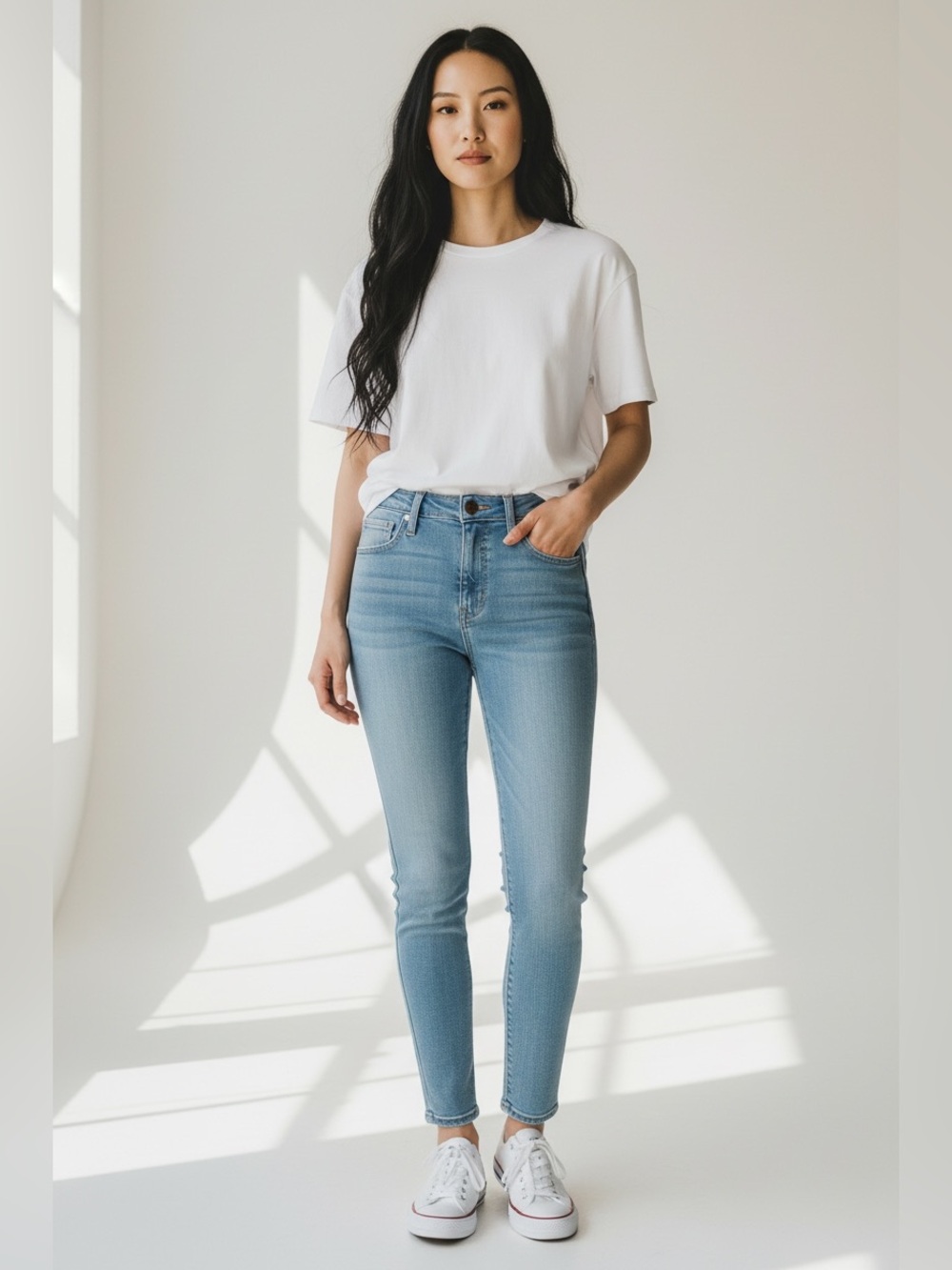 Madewell Light Blue High-Rise Skinny Jeans